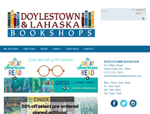 Tablet Screenshot of doylestownbookshop.com